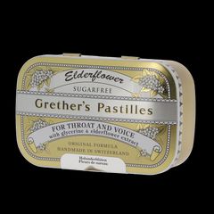 Grether's Pastilles Elderflower Zuckerfrei 110g - 110 Gramm